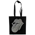 The Rolling Stones Cotton Tote Bag: Hackney Diamonds Holo Tongue (Black)
