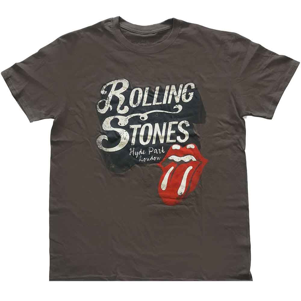 The Rolling Stones Unisex T-Shirt: Hyde Park (Charcoal Grey)