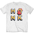 The Rolling Stones Unisex T-Shirt: Honk Letters (White) (LOS)
