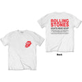 The Rolling Stones Unisex T-Shirt: Goat Head Soup Tracklist (White) (Back Print)