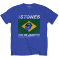 The Rolling Stones Unisex T-Shirt: Copacabana Blue (Royal Blue) (LOS)