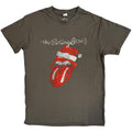 The Rolling Stones Unisex T-Shirt: Santa Lick (Charcoal Grey)