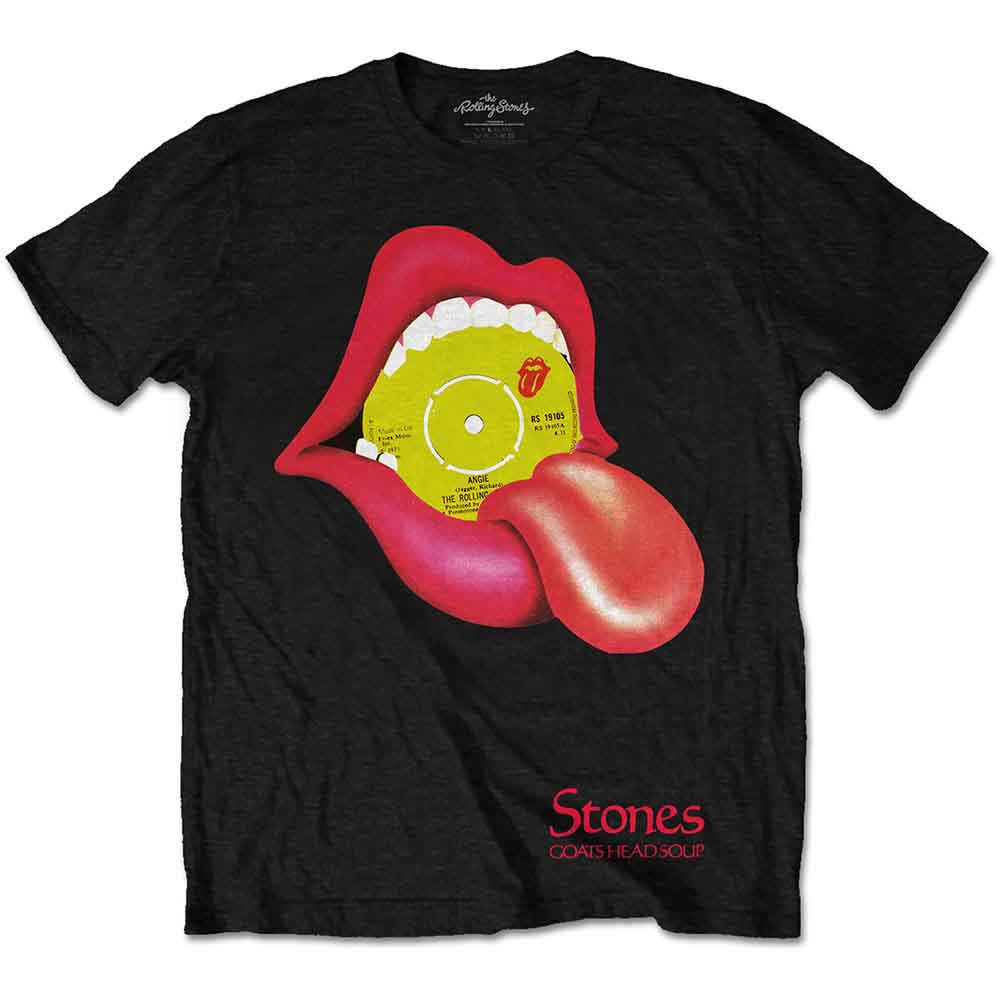 The Rolling Stones Unisex T-Shirt: Angie - Goats Head Soup (Black)