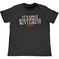 The Rolling Stones Unisex T-Shirt: Sixty It's only R&R but I like it Foiled Print (Black) (Embellished)