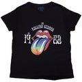 The Rolling Stones Ladies T-Shirt: Sixty Rainbow Tongue '62 (Black) (Embellished)
