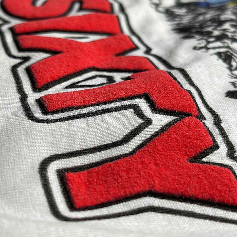 The Rolling Stones Unisex T-Shirt: Sixty Stadium Dragon (White) (Embellished)