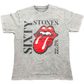 The Rolling Stones Unisex T-Shirt: Sixty Vertical (Grey) (Wash Collection)