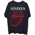 The Rolling Stones Unisex T-Shirt: Sixty Classic Vintage Tongue (Black)