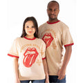 The Rolling Stones Unisex Ringer T-Shirt: US Tour '78 (Natural & Orange)