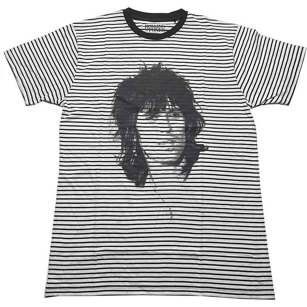 The Rolling Stones Unisex T-Shirt: Keith (Black & White) (Wash Collection)