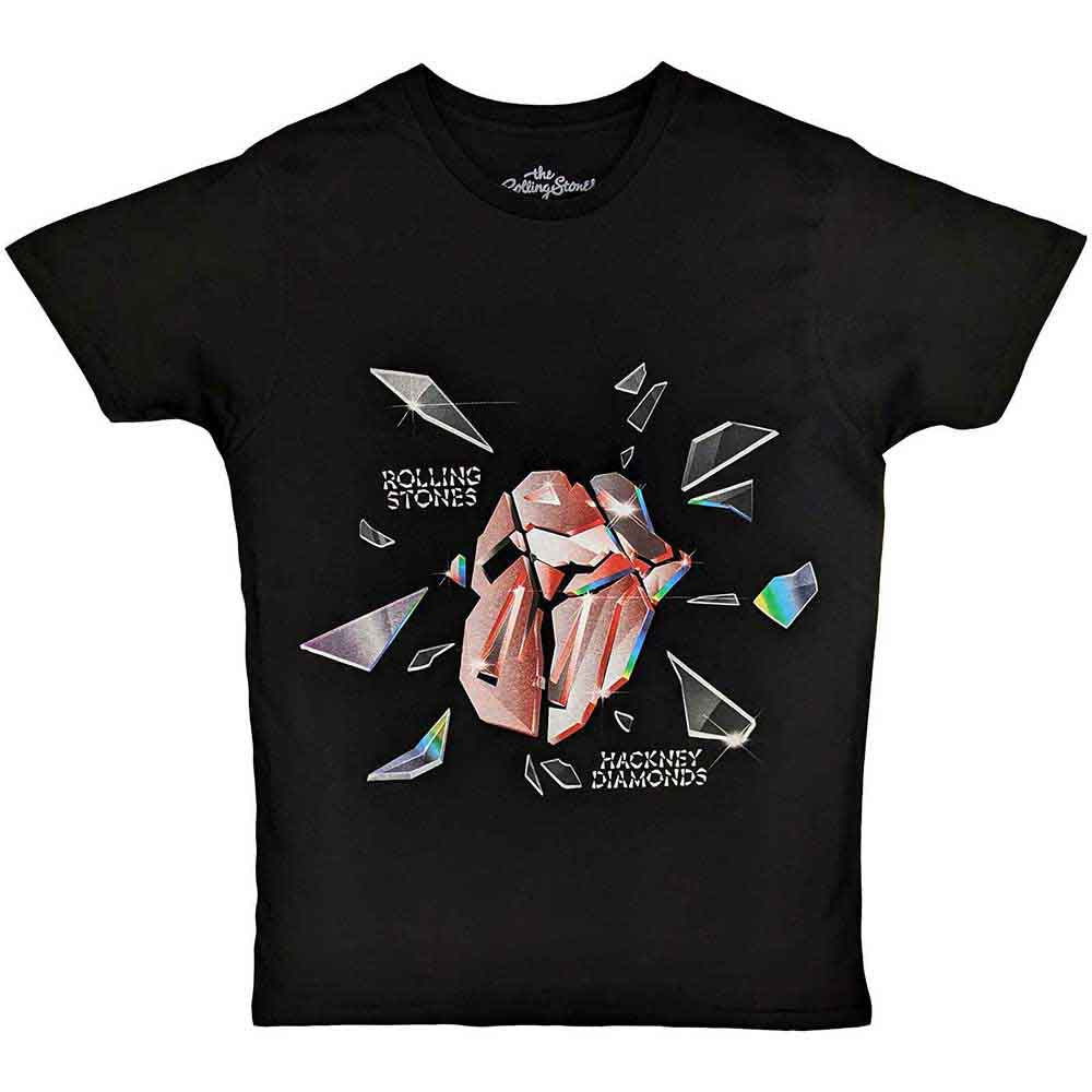 The Rolling Stones Unisex T-Shirt: Hackney Diamonds Explosion (Black)