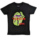 The Rolling Stones Unisex T-Shirt: Hackney Diamonds Neon Tongue (Black)