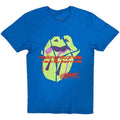 The Rolling Stones Unisex T-Shirt: Hackney Diamonds Neon Tongue (Blue)