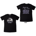 The Rolling Stones Unisex T-Shirt: Tour '72 (Black) (Back Print)