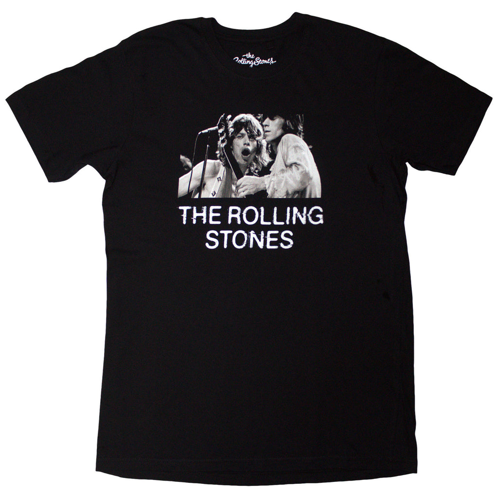 The Rolling Stones Unisex T-Shirt: Tour '72 (Black) (Back Print)