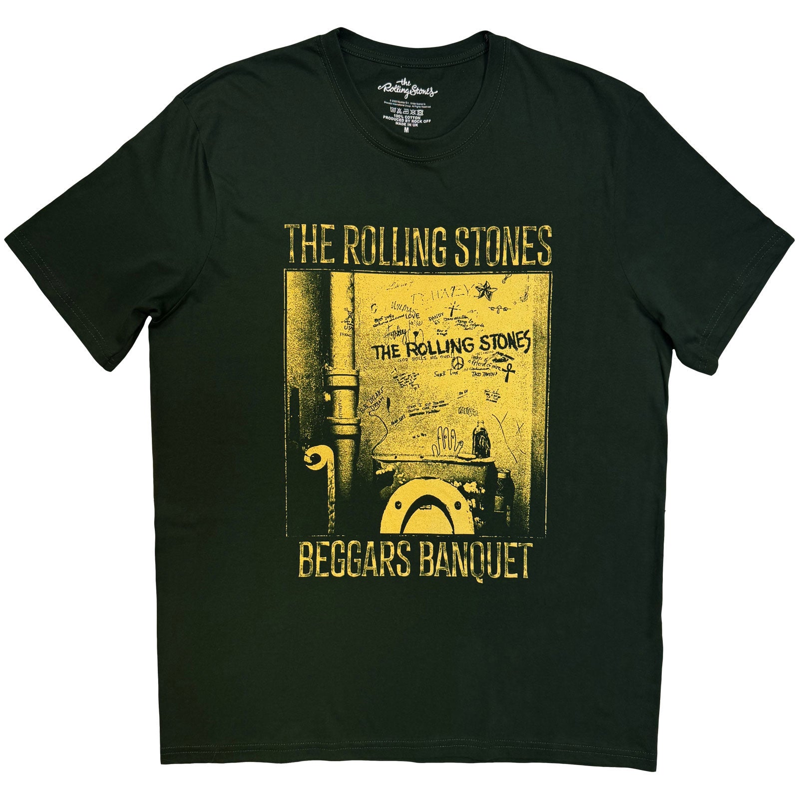 The Rolling Stones Unisex T-Shirt: Beggars Banquet Toilet (Green)