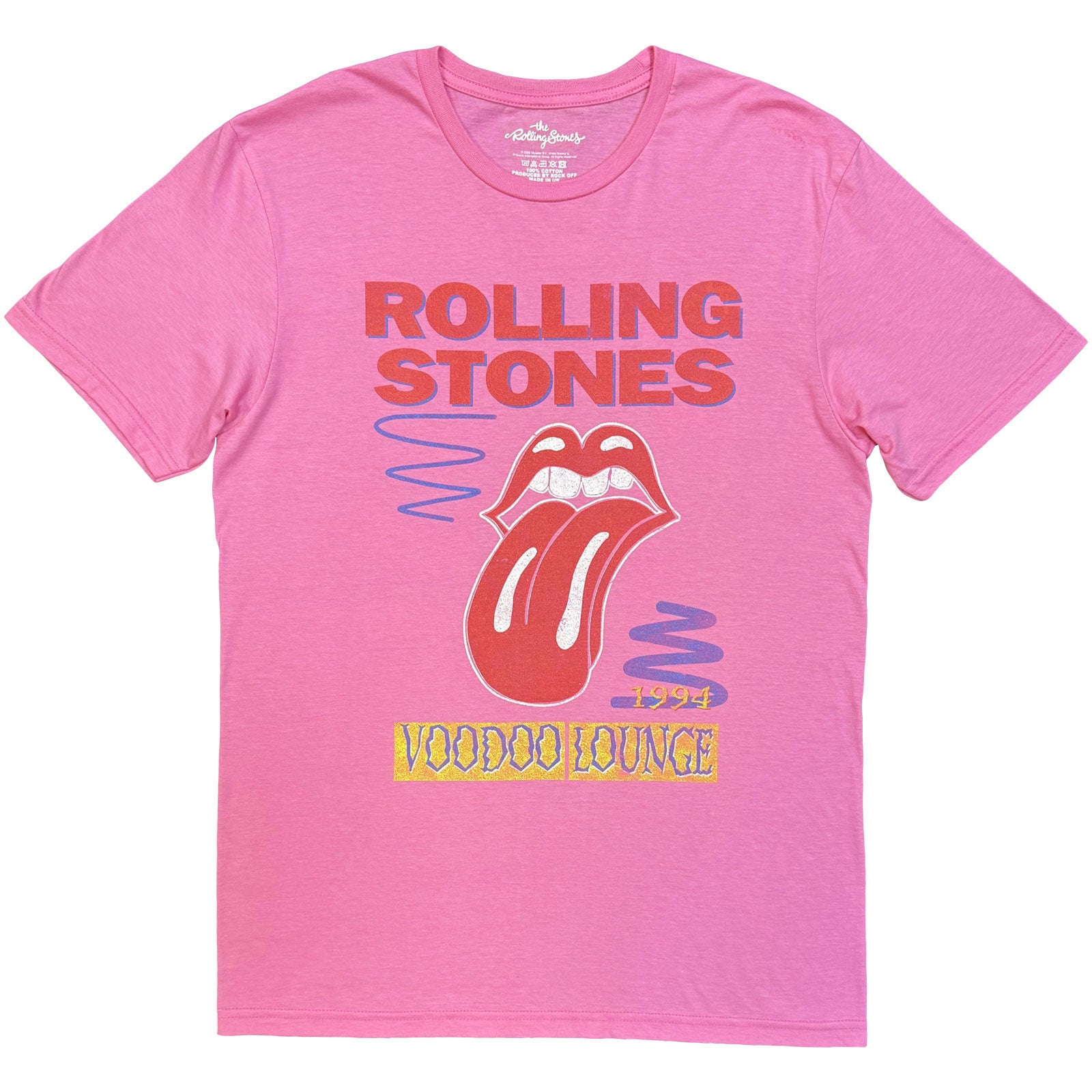 The Rolling Stones Unisex T-Shirt: Voodoo Lounge 1994 (Pink) (Back Print)