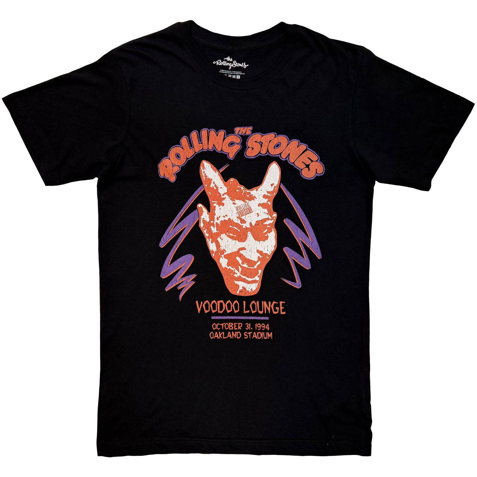The Rolling Stones Unisex T-Shirt: Voodoo Oakland Stadium (Black)