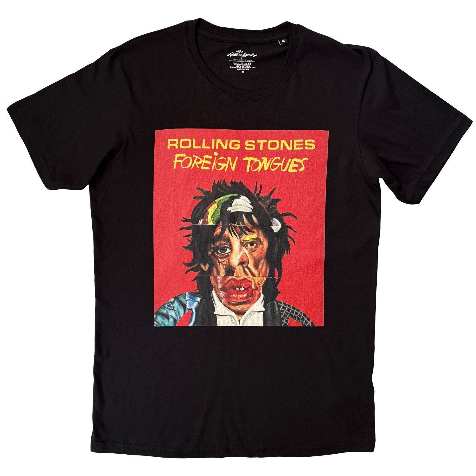The Rolling Stones Unisex T-Shirt: Foreign Tongues (Black)