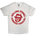 The Rolling Stones Unisex T-Shirt: Foreign Tongues Circle (White)
