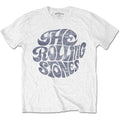 The Rolling Stones Unisex T-Shirt: Vintage 70s Logo (White)