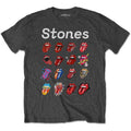 The Rolling Stones Unisex T-Shirt: No Filter Evolution (Charcoal Grey)