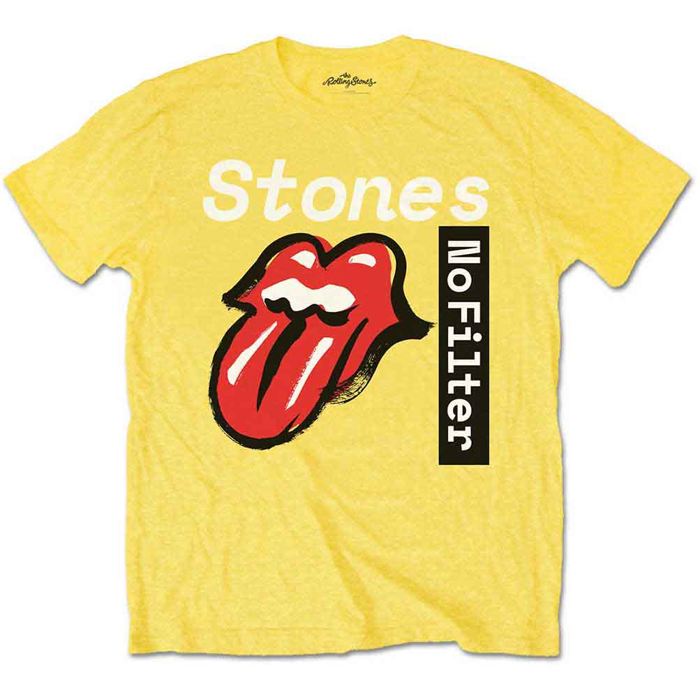 The Rolling Stones Kids T-Shirt: No Filter Text (Yellow)