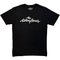 The Rolling Stones Unisex T-Shirt: Logo Mono (Black)