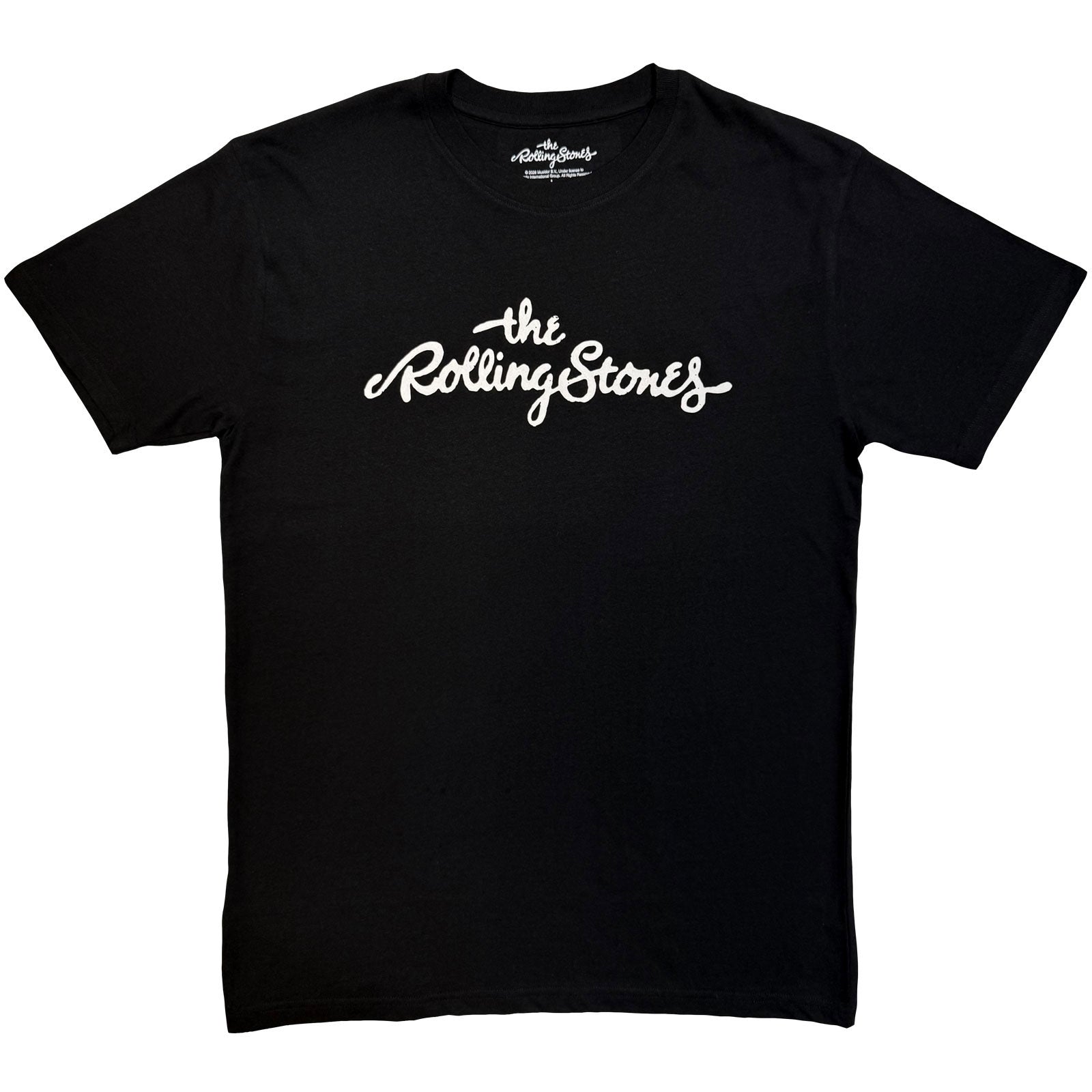 The Rolling Stones Unisex T-Shirt: Logo Mono (Black)