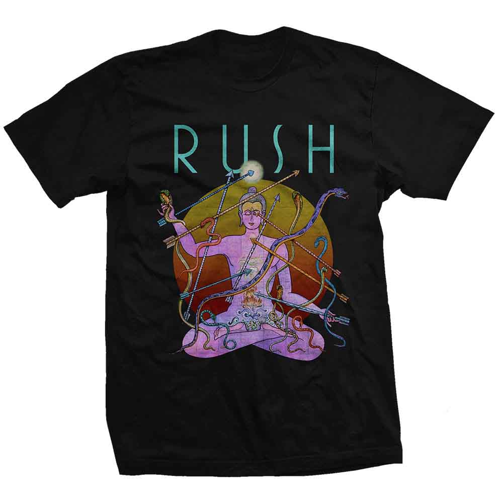 Rush Unisex T-Shirt: Snakes & Arrows Tour 2007 (Black) (Back Print)