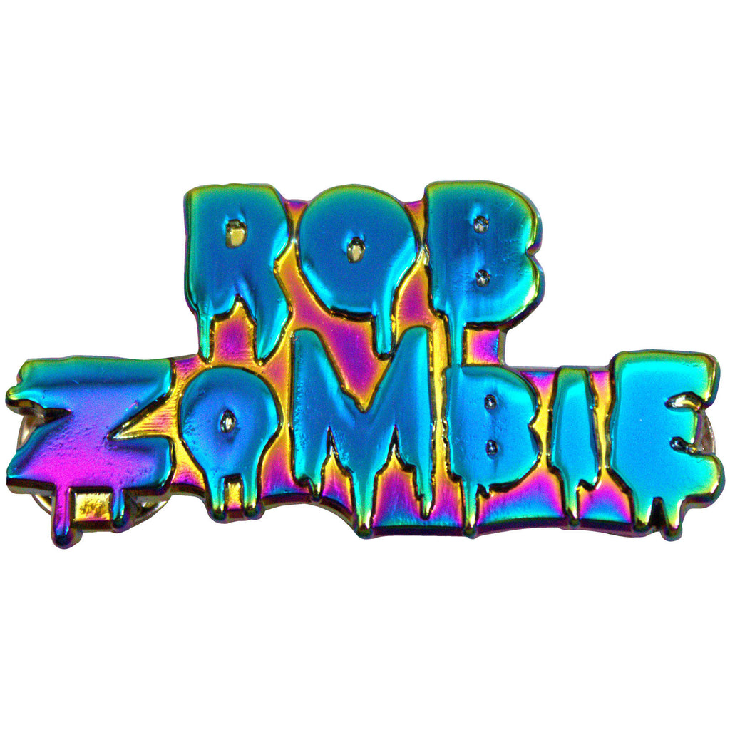 Rob Zombie Pin Badge: Multicoloured Logo