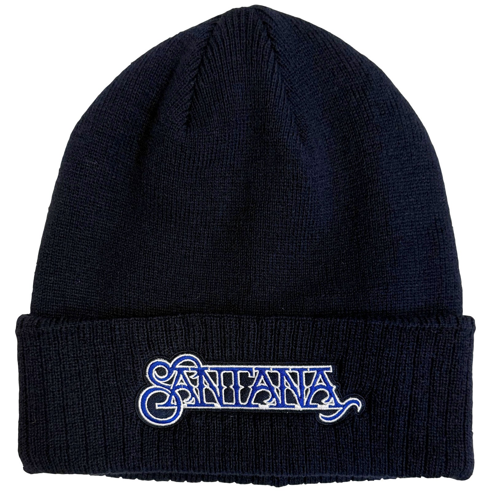 Santana Unisex Beanie Hat: Logo (Navy Blue)