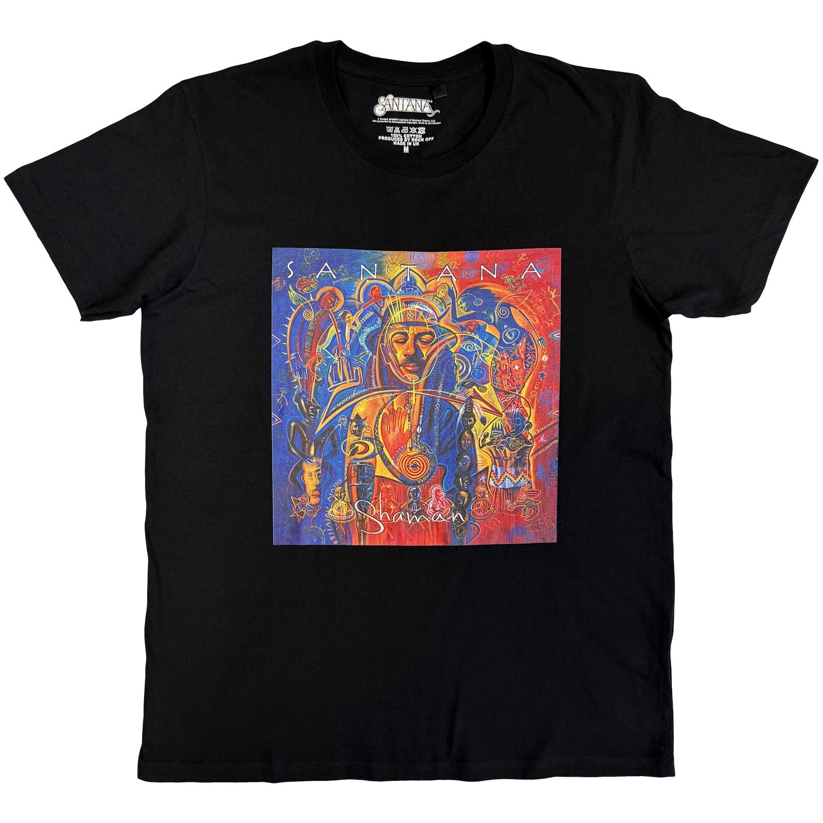 Santana Unisex T-Shirt: Shaman (Black)