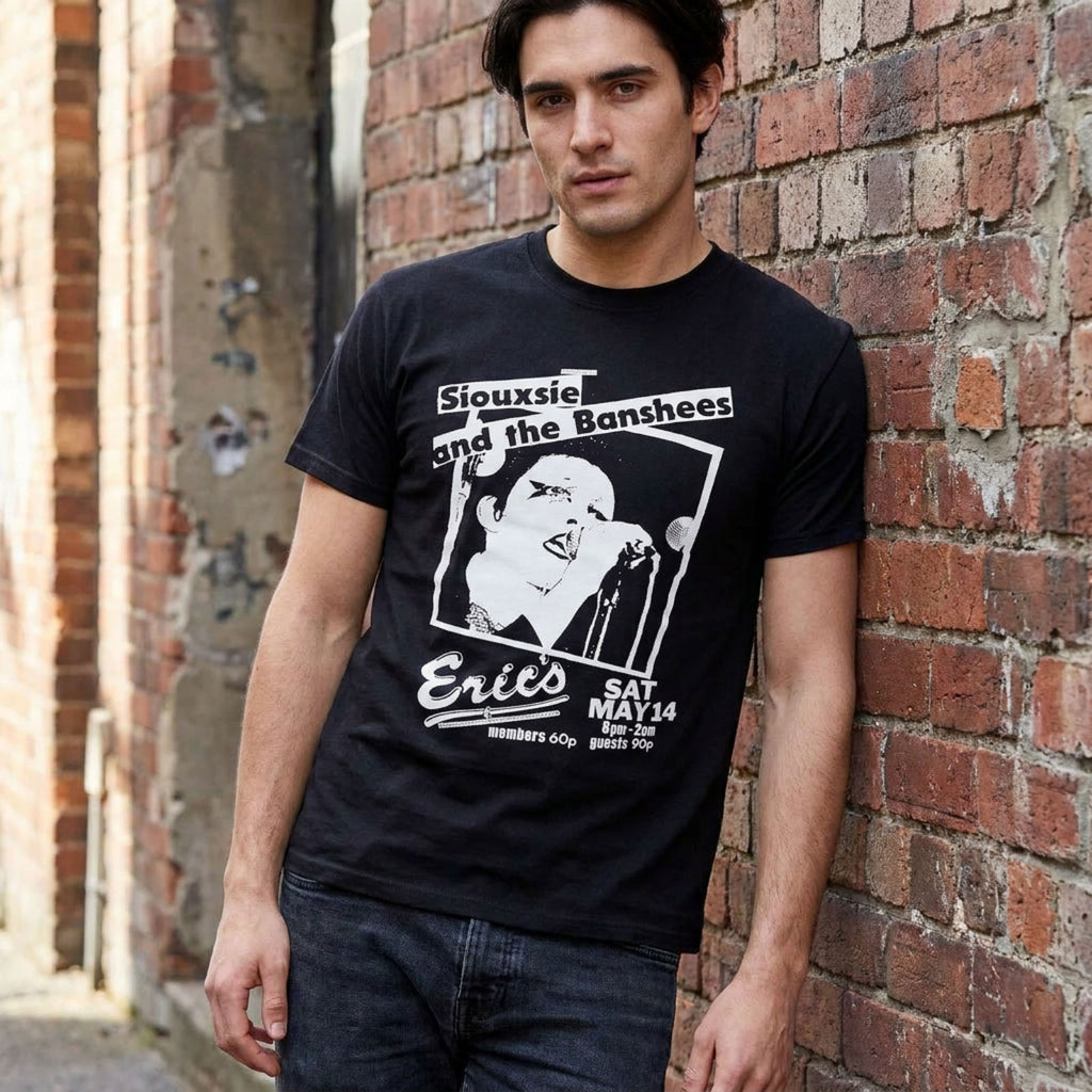 Siouxsie & The Banshees Unisex Premium Carbon T-Shirt: Eric's (Black)