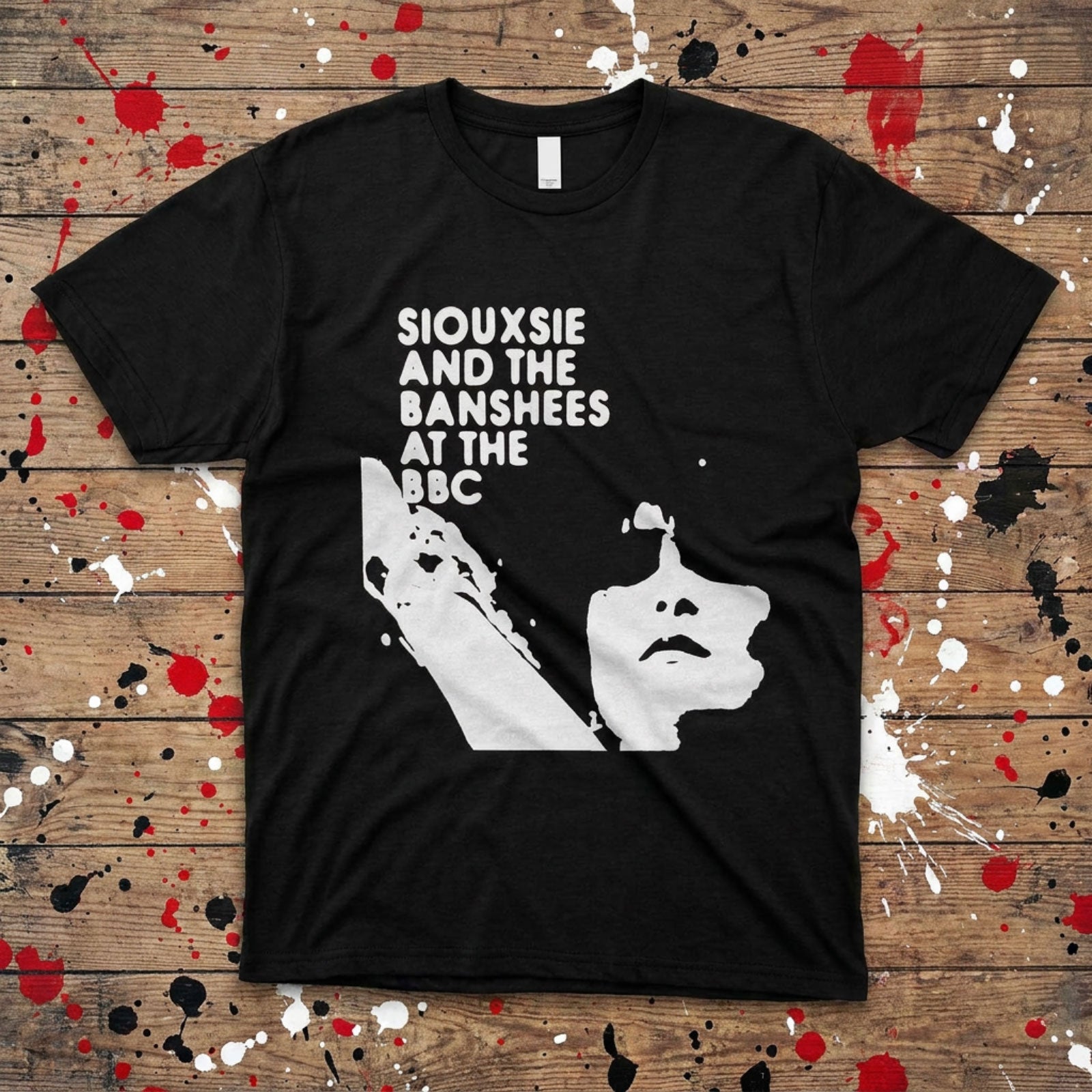 Siouxsie & The Banshees Unisex Premium Carbon T-Shirt: At The BBC (Black)