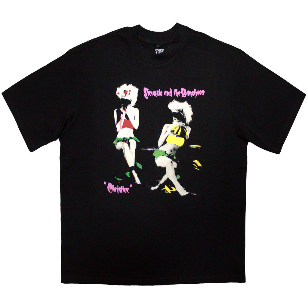 Siouxsie & The Banshees Unisex Oversized Boxy T-Shirt: Christine (Black)
