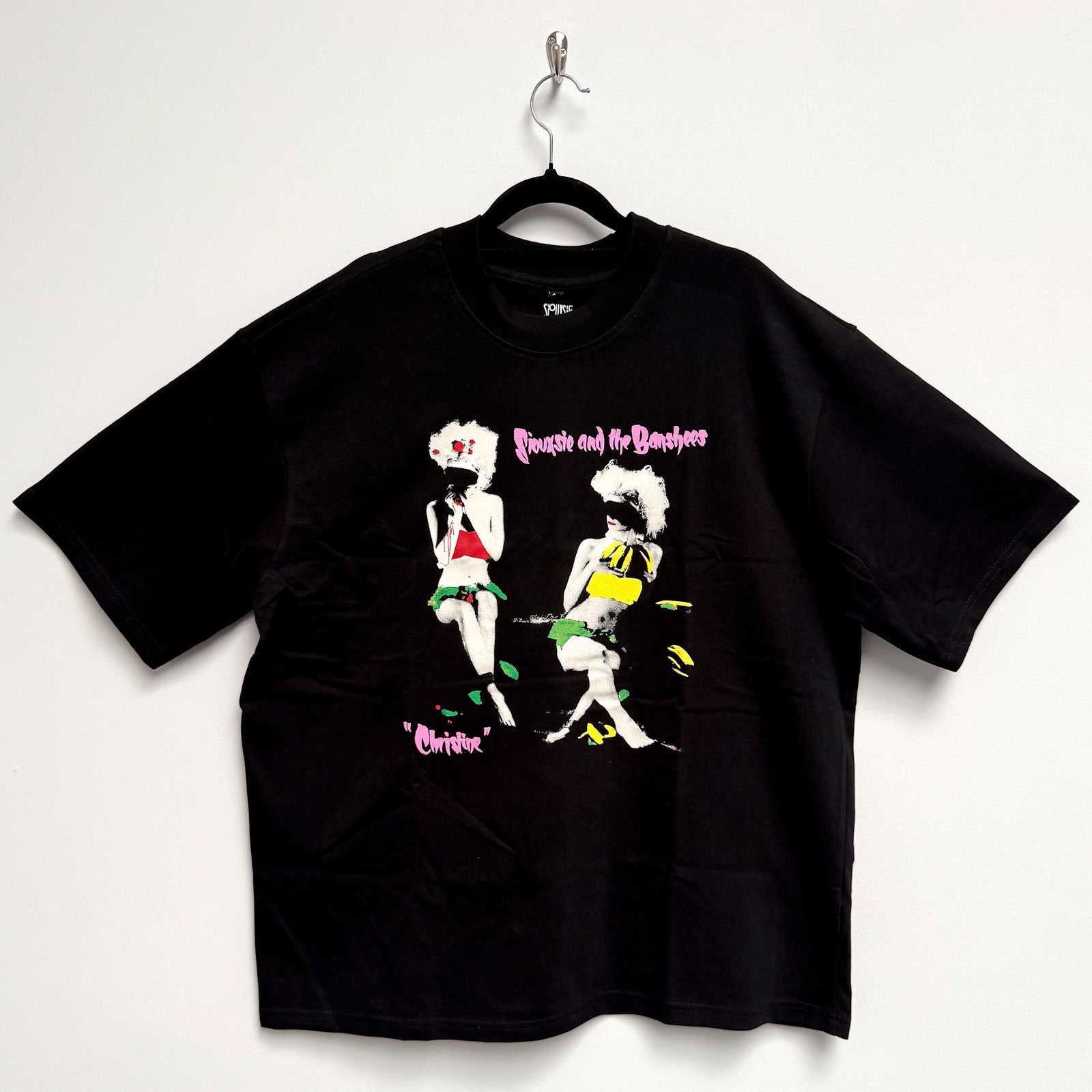 Siouxsie & The Banshees Unisex Oversized Boxy T-Shirt: Christine (Black)