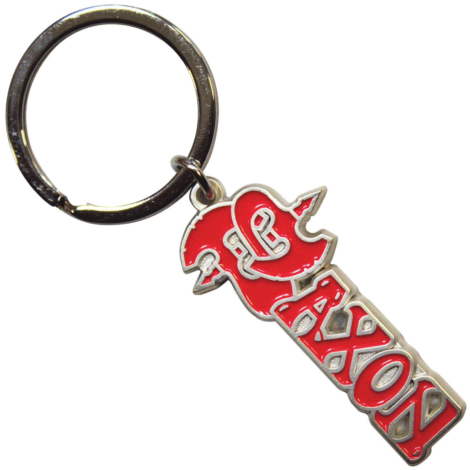 Saxon Keychain: Red Logo