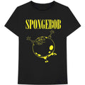 Nickelodeon Unisex T-Shirt: Sponge Bob Inflated Sponge (Black)