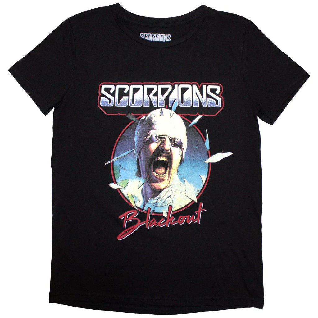 Scorpions Ladies T-Shirt: Blackout Tour '82 (Black) (Back Print)