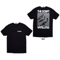 The Script Unisex T-Shirt: Satellites & Pocket Logo (Black) (Back Print)
