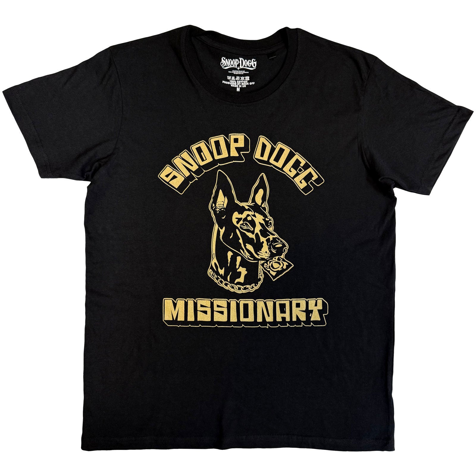 Snoop Dogg Unisex T-Shirt: Doberman (Black)