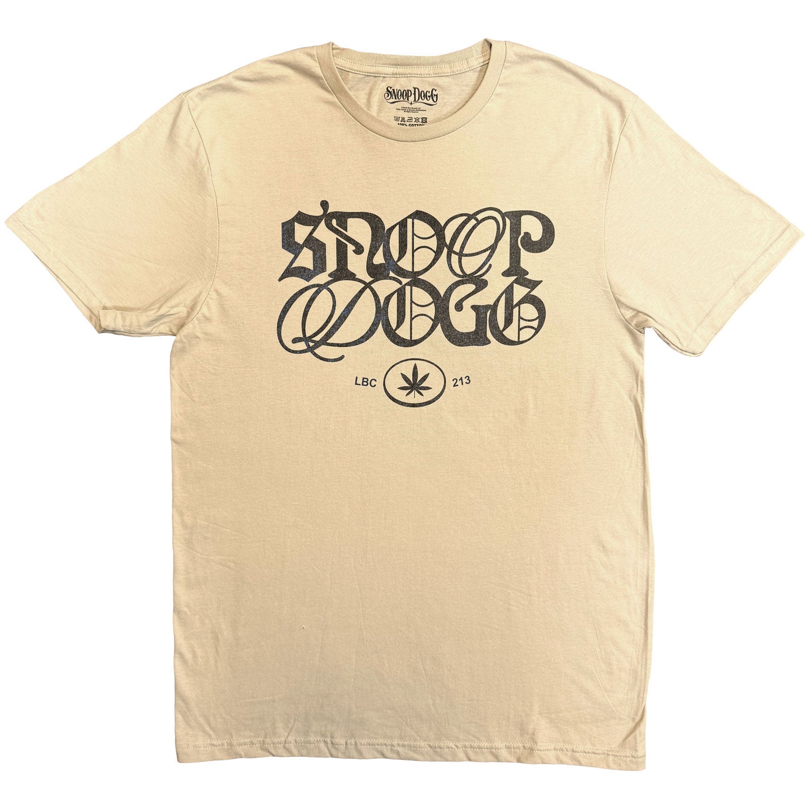 Snoop Dogg Unisex T-Shirt: Lettering Mash Up (Sand)