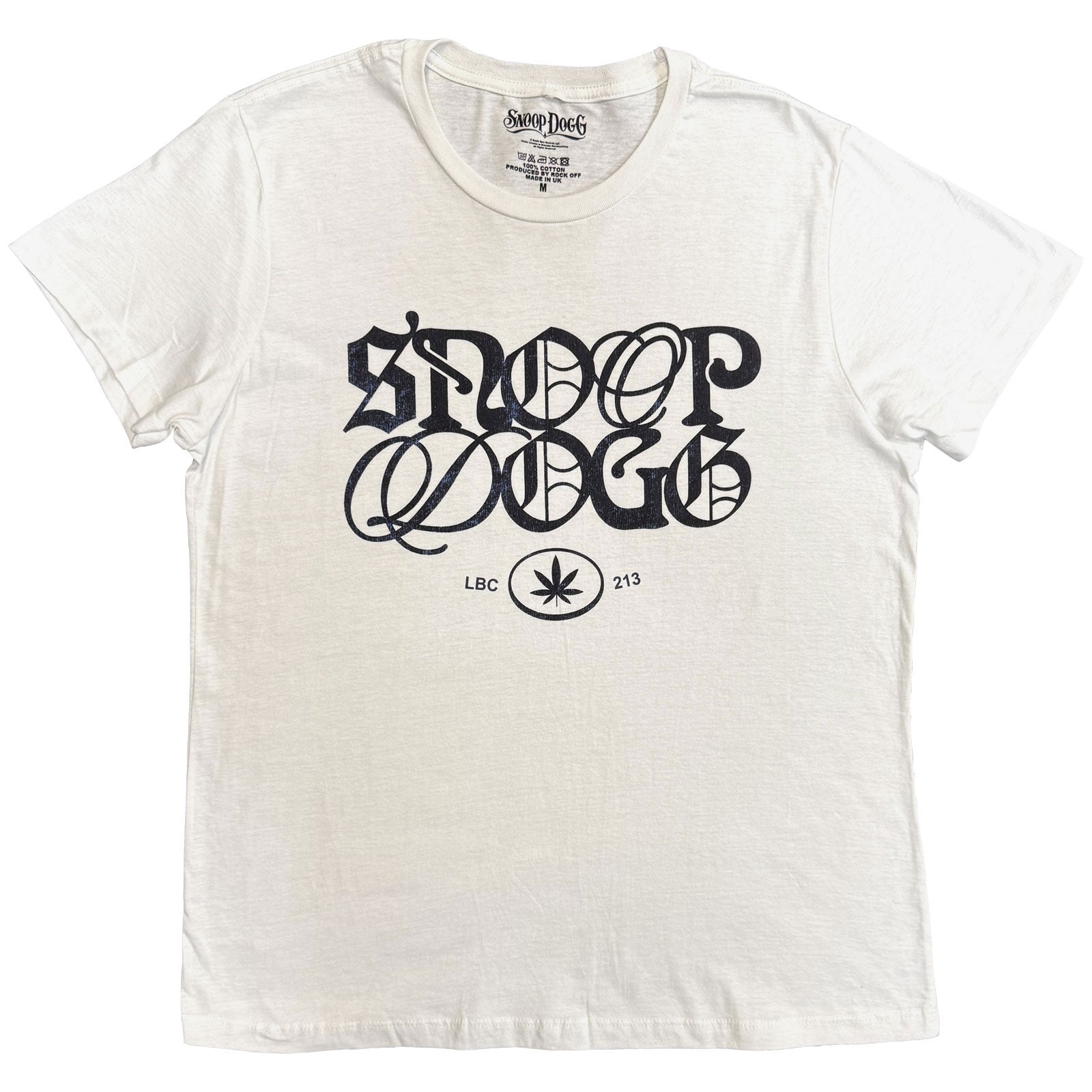 Snoop Dogg Unisex T-Shirt: Lettering Mash Up (White)
