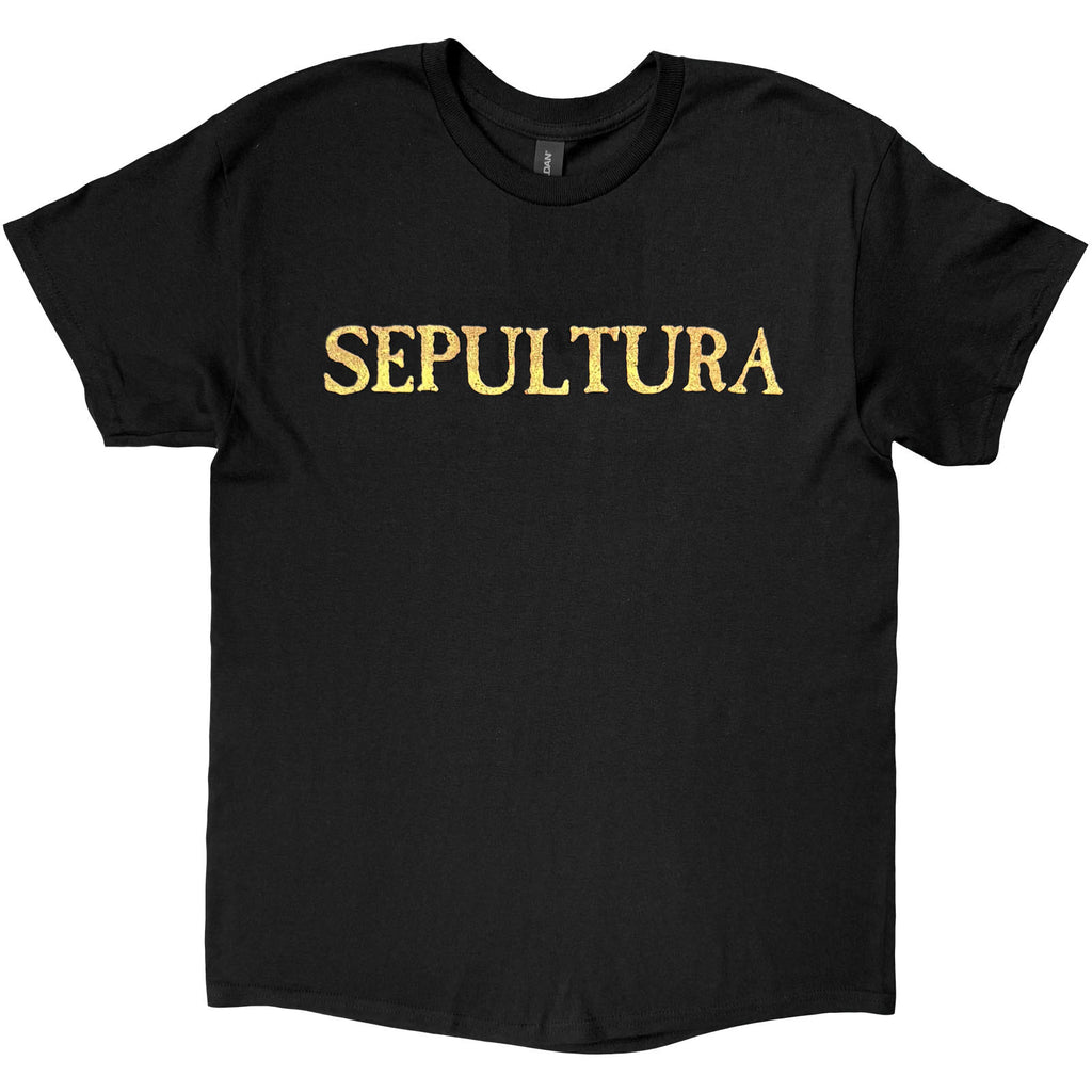 Sepultura Unisex T-Shirt: Discography (Black) (Back Print)