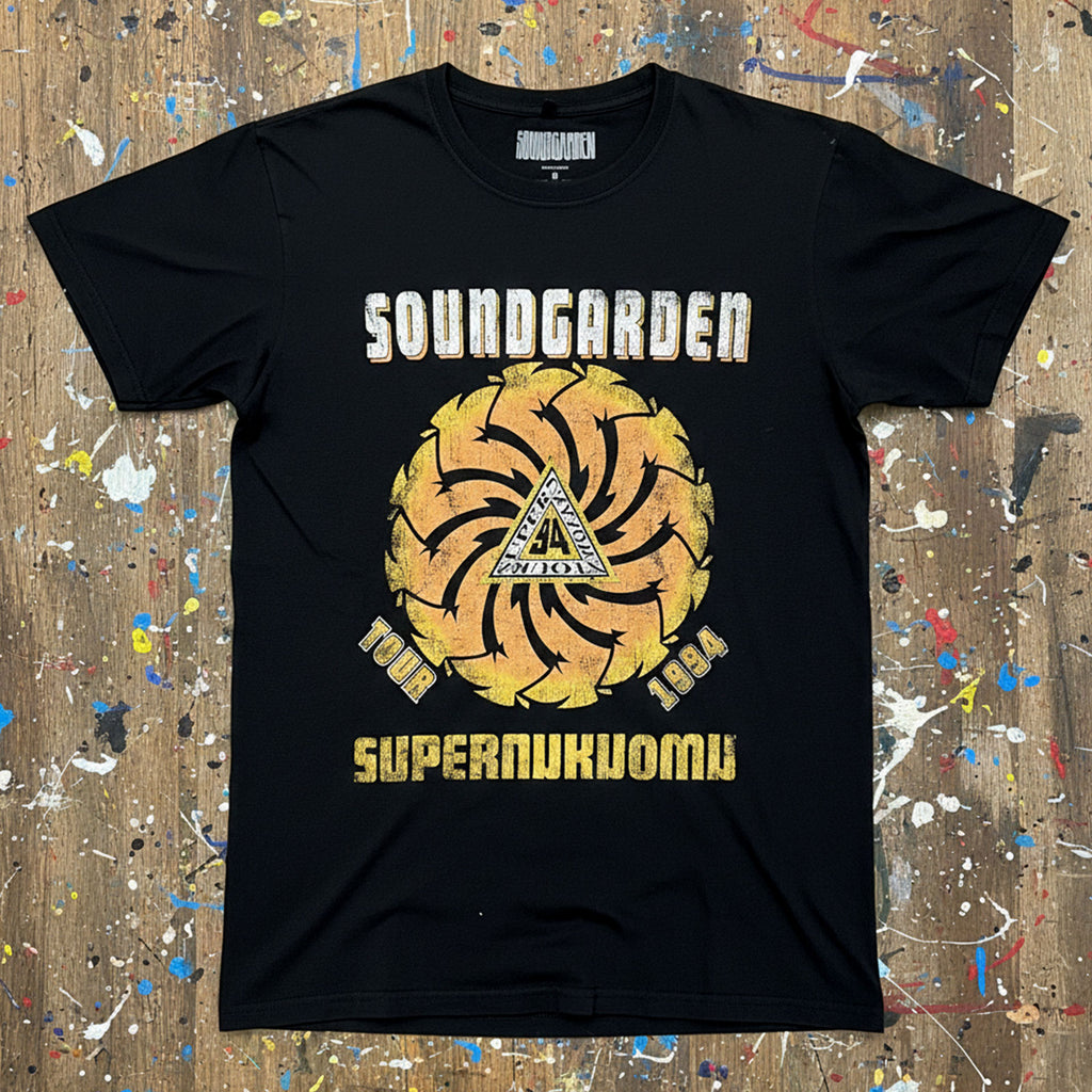 Soundgarden Unisex Premium Carbon T-Shirt: Superunknown Tour '94 (Black) (Back Print)