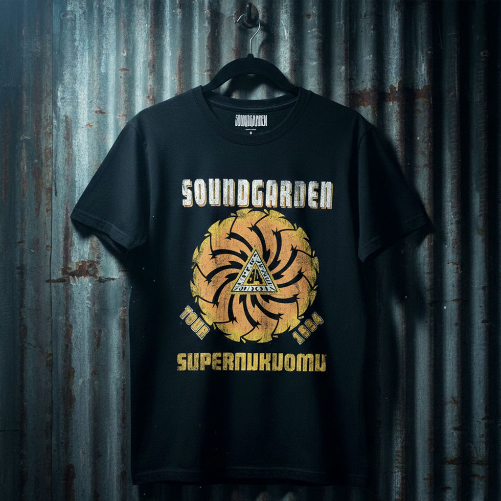 Soundgarden Unisex Premium Carbon T-Shirt: Superunknown Tour '94 (Black) (Back Print)
