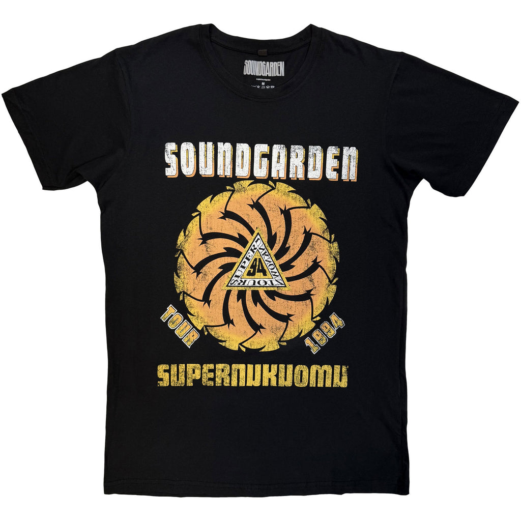 Soundgarden Unisex Premium Carbon T-Shirt: Superunknown Tour '94 (Black) (Back Print)