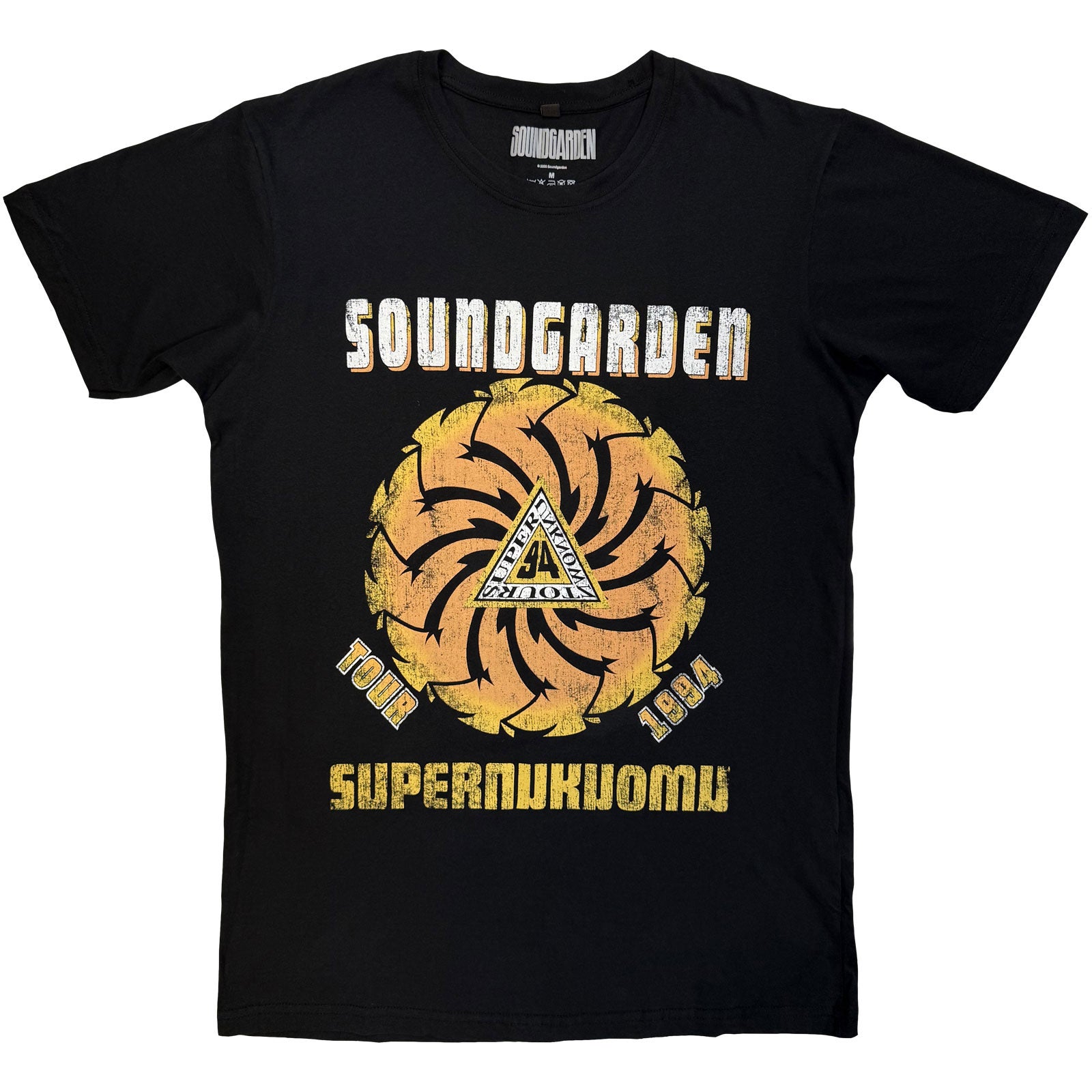 Soundgarden Unisex Premium Carbon T-Shirt: Superunknown Tour '94 (Black) (Back Print)
