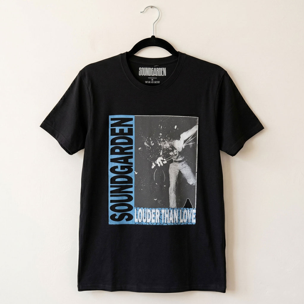 Soundgarden Unisex Premium Carbon T-Shirt: Louder Than Love (Black)